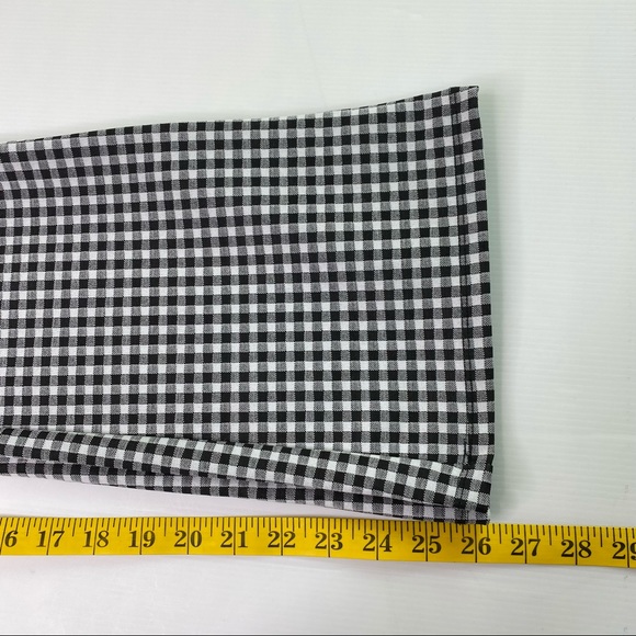 Forever 21 Black & White Checked Flare Pants - Picture 5 of 6